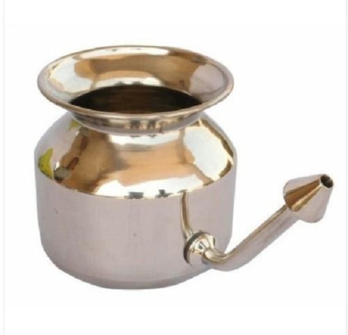 Durable 150 Grams Stainless Steel Polished Neti Pot For Religious Use