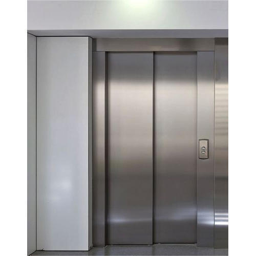 Silver Easy Installation Hassle Free Installation Stainless Steel Automatic Elevators Doors