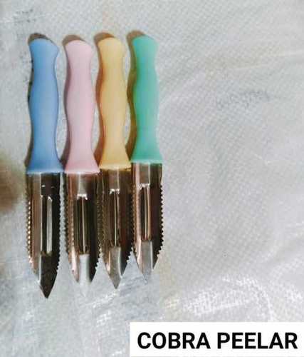 Household Stainless Steel Blade Plastic Handle Multi Color Peeler Knife