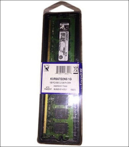 Green Kingston Ddr2 1 Gb Pc Dram For Desktop