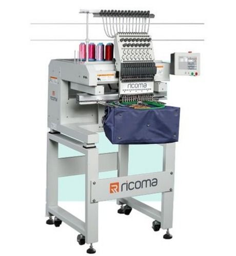 Mt1501 Ricoma Automatic 15 Needles Single Head Embroidery Machine With Embroider Area 560x360mm