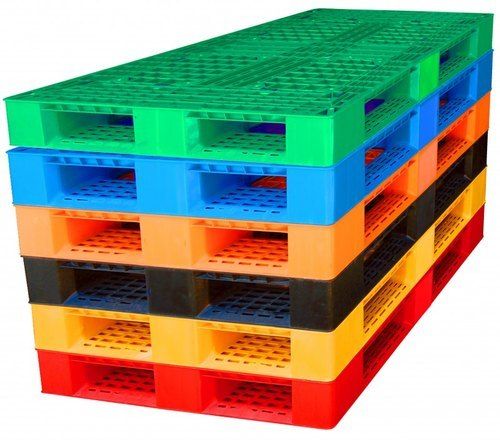 Multicolor Available Rectangular Injection Moulded Pallets For Material Handling, Industrial And Warehouse