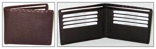 Black Very Spacious And Light Weight Anti Wrinkle Rectangular Leather Wallets For Mens