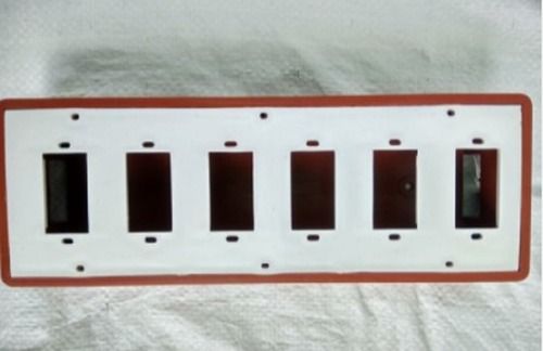 10 X 4 Inches Brown And White Pvc Open Switch Board Electrical Use