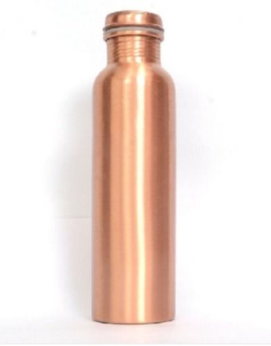 1000 Ml Matte Finished Pure Copper Water Bottle With Screw Cap