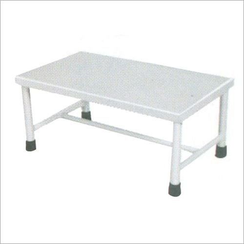 10X16 Inch Stainless Steel Multipurpose Hospital Single Step Stool For Adult And Children Design: One Piece