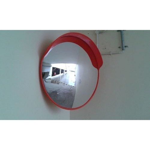 Clear Visibility 12-40 Inch Size 1-4 Mm Thickness Safety Parking Polycarbonate Convex Mirror