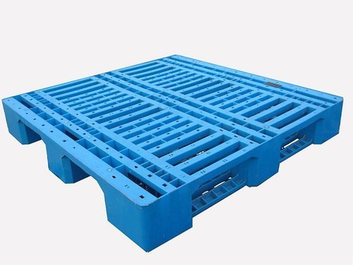 3 Runner Type Blue Hdpe Pallets 6000 Kg Capacity - Material: Plastic
