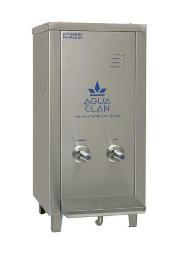 Silver Commercial Hot Water Dispenser With 20-50Liter Storage Capacity, 1 Year Warranty And 2 Water Taps