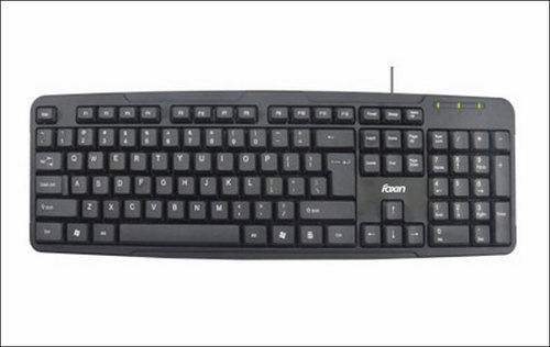 Black Foxin Computer Keyboard For Office, 374.9 Gms, 1.3 Meter