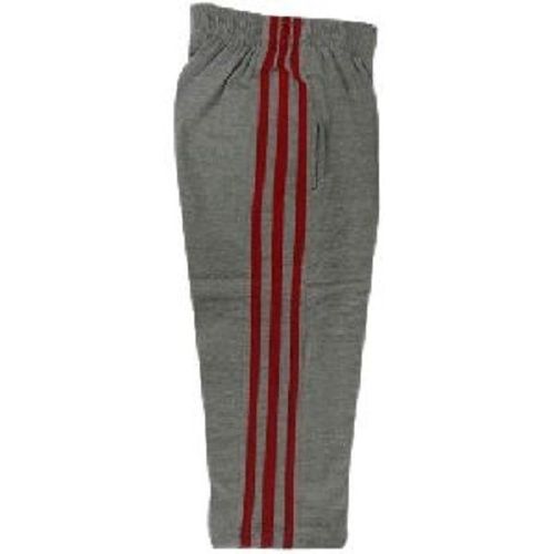 Gray And Red School Wear Ankle Length Regular Fit Skin Friendly Kids Plain Cotton Lower Age Group: 3-9 Years