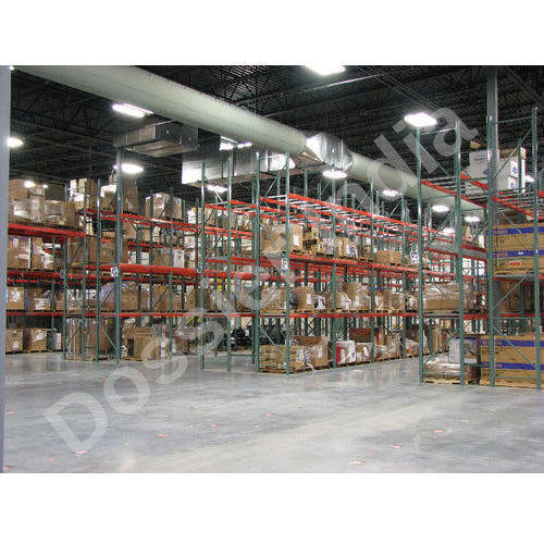 वेयरहाउस और सुपरमार्केट के लिए इंडस्ट्रियल ब्लू डोजियर पैलेट रैक सिस्टम क्षमता: 200-250 किलोग्राम किलोग्राम/घंटा