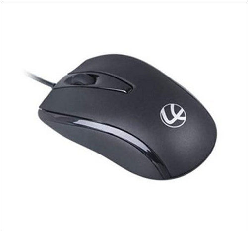 Black Lapcare Computer Mouse With Wire For Laptops, Notebooks,Tablets, Usb 2.0