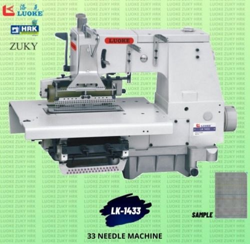 Motor Operated 33 Needle Luoke Sewing Machine With Speed 4000 to 5000 Stitch Per Min