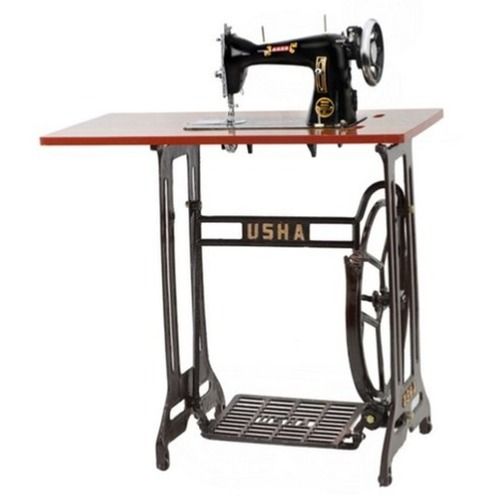 Manual Single Needle Usha Champion Composite Foot Stand Sewing Machine Model : Champion