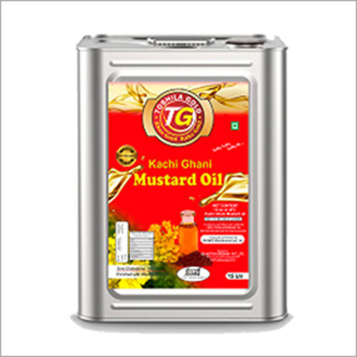 Toshila Gold Kacchi Ghani Mustard Oil, 15 KG Tin
