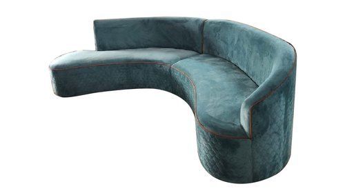 Velvet Seat Fabric Modern 8 Seater Lounge Sofa Set For Home, Hotel, Office No Assembly Required