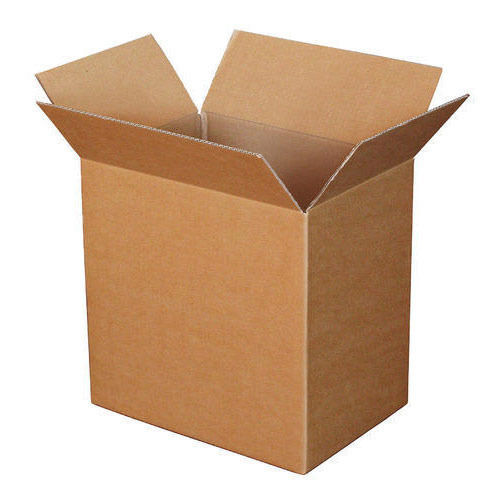 Glossy Lamination Brown Kraft Paper Corrugated Carton Packaging Box Used In Gift And Crafts