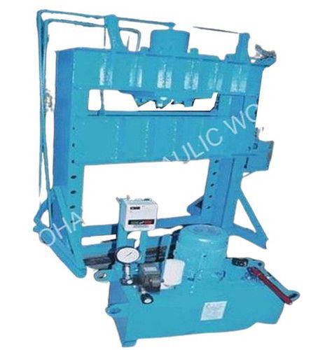 Hassle Free Installation Blue Mild Steel 150 Ton Capacity Semi Automatic Hydraulic Power Press Application: Industrial