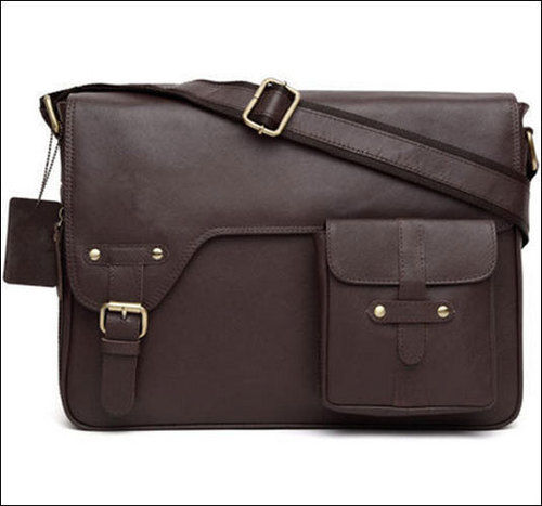 Pure Leather Plain Gents Bag, 45x20x30 cm