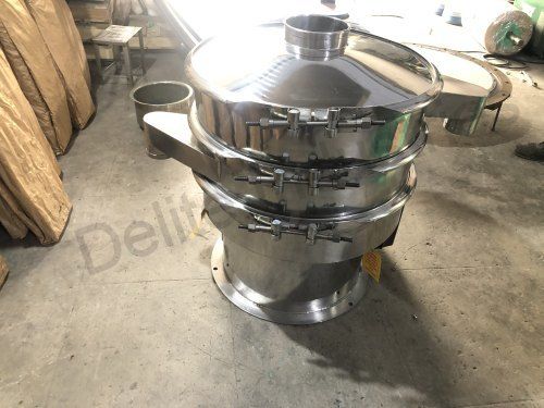 Silver Stainless Steel 150 To 200 Kg/Hr Delite Mechanical Vibro Sifter