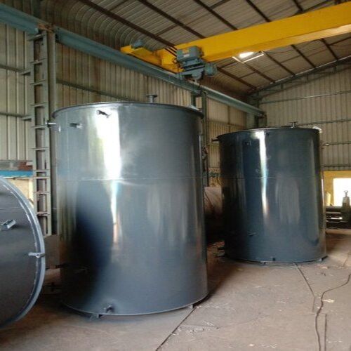 10000 Liter Cylindrical Shape Mild Steel Vertical Orientation Industrial Fuel Storage Tank