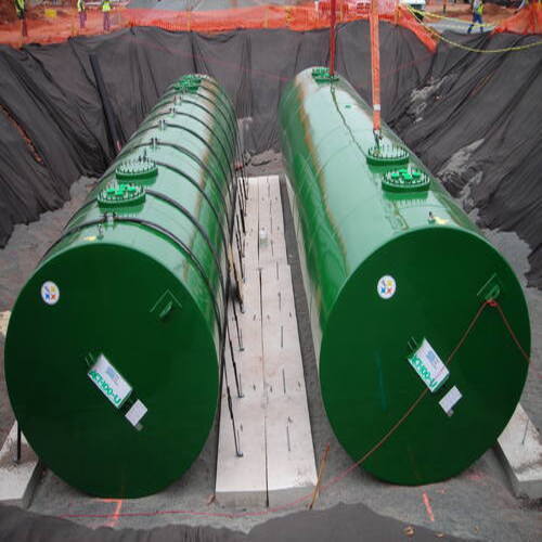 8 Mm Thick With 500 Mm Manhole Diameter Underground Mild Steel Horizontal Fuel Storage Tank