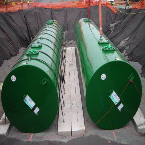 8 Mm Thick With 500 Mm Manhole Diameter Underground Mild Steel Horizontal Fuel Storage Tank Application: Industrial