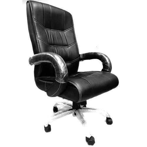 Leatherette S02 High Back Executive Chair - Color: Black