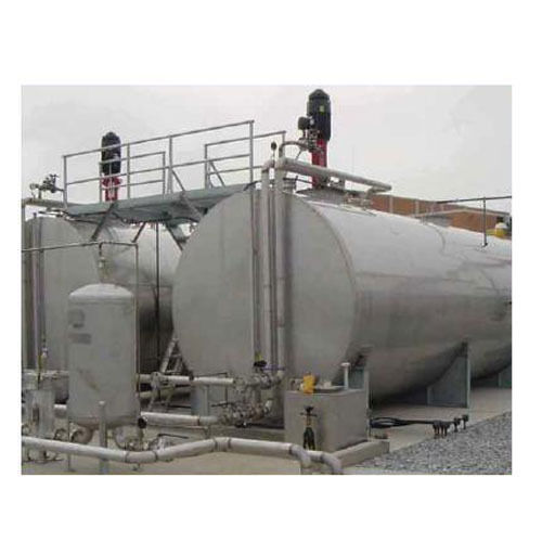 Cylindrical Mild Steel Horizontal Orientation 12 Meter Height Industrial Water, Oil, Fuel Storage Tank