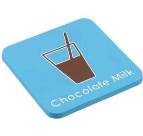 Blue Pvc Paper Square Promotional Table Coaster Set Used In Table And Dining