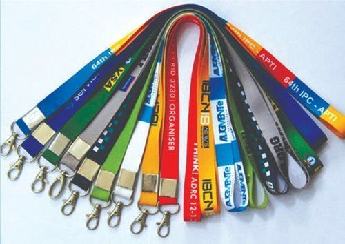 Sublimation Digital Printed Custom Color ID Card Lanyard For Office