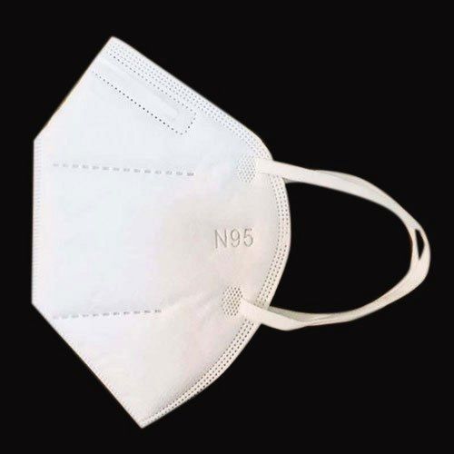 White 5 Layer Foldable Reusable N95 Respirator Face Mask Without Valve