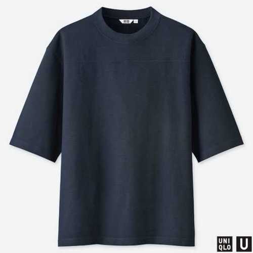 Breathable Mens Daily Wear Short Sleeve Plain Black Cotton T Shirt