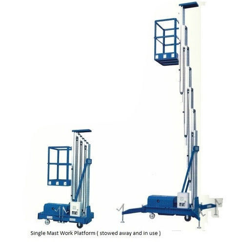 Overhead Robust Construction Color Coated Hydraulic Man Lift Crane (Capacity 200-1000 Kg)