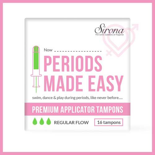 SIRONA PREMIUM APPLICATOR TAMPONS - REGULAR FLOW