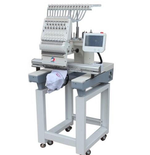 12 Needles Single Head Cap Computerized Embroidery Machine 100-240V With Embroidery Area 360x510mm