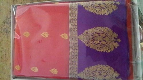 5 Colors Available 6.3 Meter Party Wear And Wedding Wear Pure Kancheepuram Silk Saree With Blouse Piece