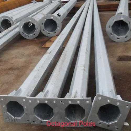 Corrosion Resistant Heavy Duty Outdoor High Mast Light Octagonal Poles