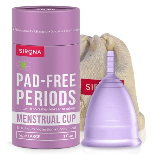 Disposable Sirona Pad-Free Periods Menstrual Cup Large Age Group: Women