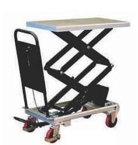 Strong Free From Defects Fast Operation Stainless Steel Four Wheel Type Scissor Lift Table