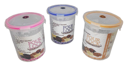 फ्रीजर और माइक्रोवेव सेफ पर्ल प्लास्टिक कंटेनर (छोटा)