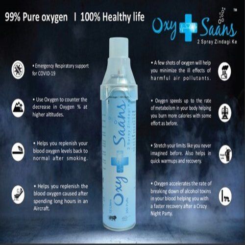 Greater Than 99 % Purity With 12 Liter Gas Capacity Portable Oxygen Can Suitable For: Doctor Clinic