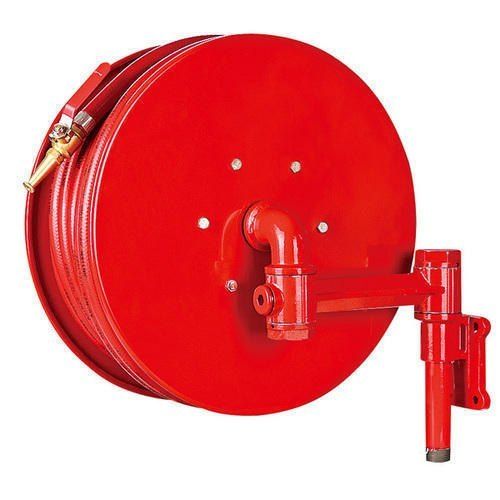  लाल 0.8 एमपीए दबाव 50 एमएम व्यास 10 मीटर लंबी अग्निशमन नली रील ड्रम 
