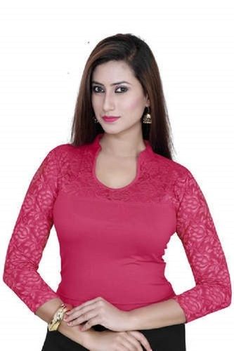 Full Sleeves Bangalori Ladies Heart Shape Blouse M-004 at Rs 365/piece in  Surat