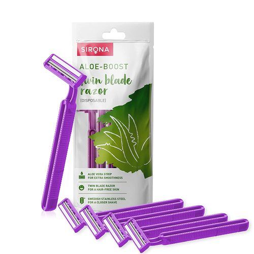 Sirona Aloe-Boost Disposable Twin Blade Razor For Women Gender: Female