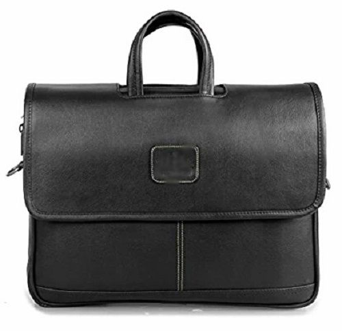 Moisture Proof Square Shape Black Color Very Spacious And Light Weight Plain Design Laptop Bags