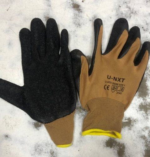 Black/brown Reusable Cut Resistant Nitrile Safety Full Finger Hand Gloves