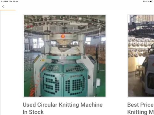 Easy To Operate Used Circular Knitting Machine