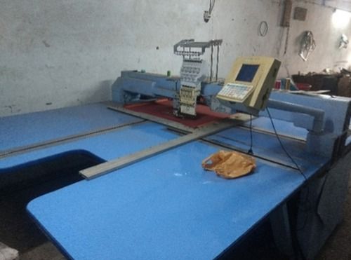 Grey Electric Driven Heavy Duty Single Head Embroidery Machine For Textile Industry